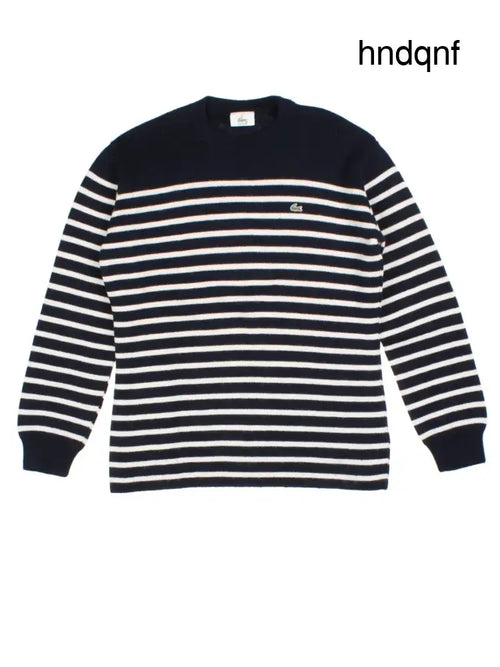Lacoste Striped Jumper (Size M) - Knitwear