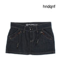 Y2K Denim Mini Skirt (Size M) - Skirts